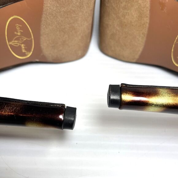 NEW Baby Phat Women's Stiletto Platform Pump Brown & Tortoise Shell Shoes 7.5M - Picture 7 of 13